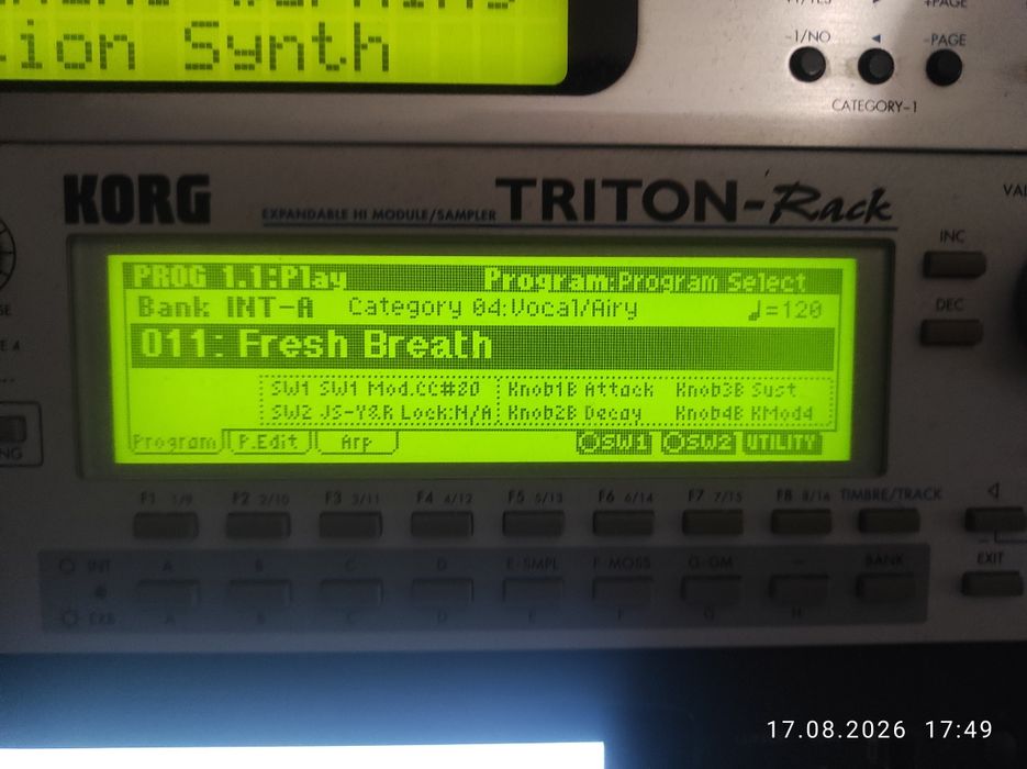 Korg Triton rack синт модуль 90-х