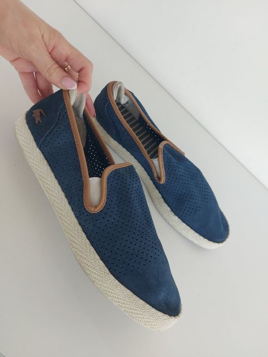 Buty męskie espadryle skórzane Lacoste Tombre w rozmiarze 42
