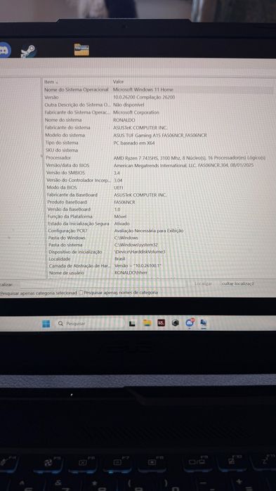 Asus TUF 15 gaming