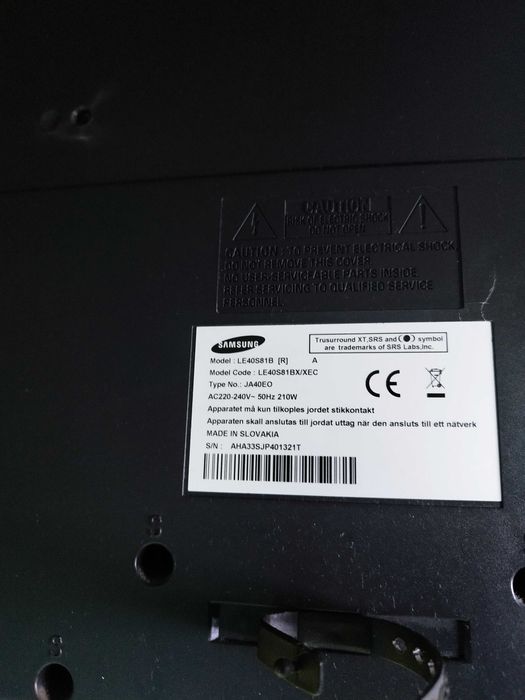 TV - Samsung  ecrã diagonal 102 cm modelo: LE40S81B [R] A