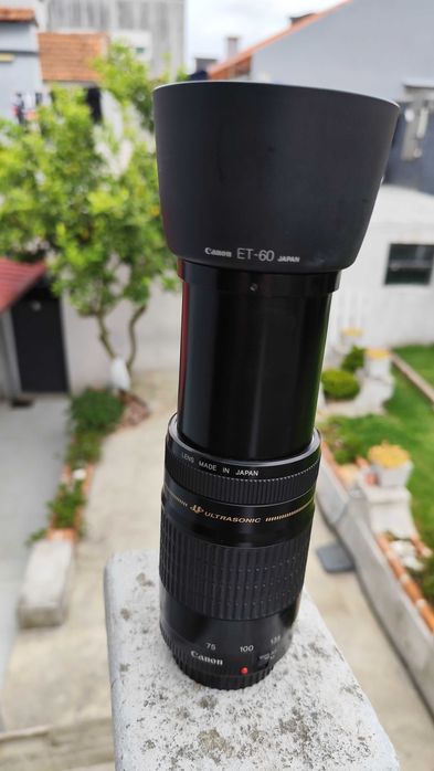 Lentes e máquina fotográfica da Cannon