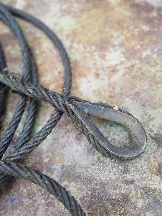 новий трос стальний  12 мм