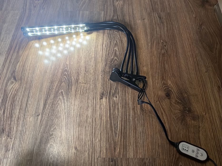 Lampa do roślin 4 ramiona pilot nowa DPD