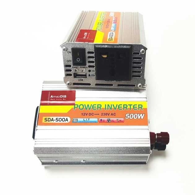 Инвертор напряжения  AmazDIB 12-230V 500W