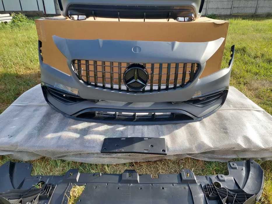 Обвіс мерседес цла w117 амг 2013-2019 обвес стиль CLA45 AMG амг Бампер Mercedes Цла