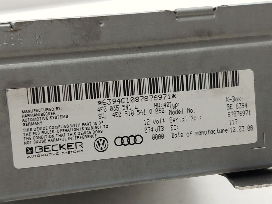 Rádio - audi a6 avant (4f5, c6) | 04 - 11