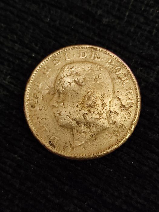 Moeda antiga de XX Reis de 1883