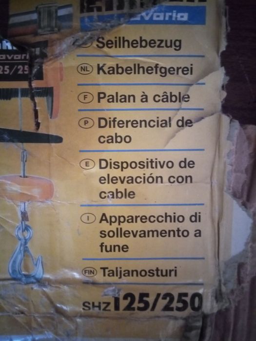 Guincho Elétrico _ Einhell 125/250 (NOVO)