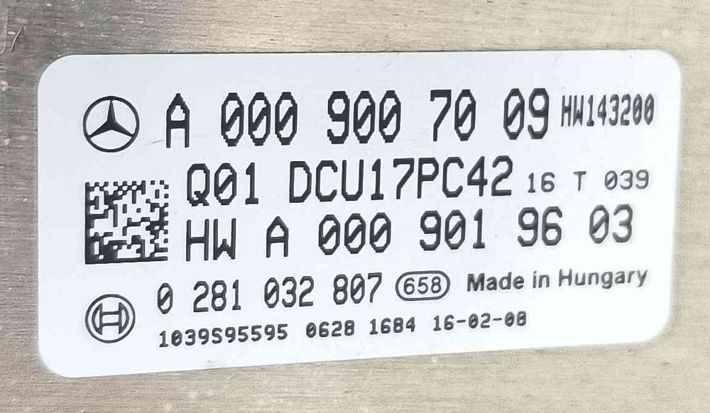 Centralina Adblue A0009007009 - MERCEDES-BENZ VITO Caixa
