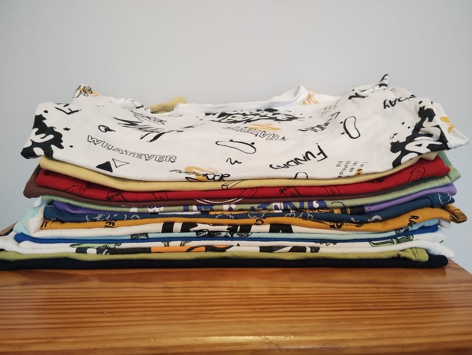 Zestaw 15 bluzek z długim rękawem rozm. 128 Sinsay