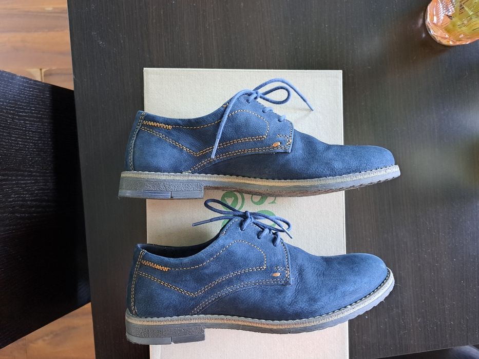 Buty wizytowe lasocki young rozmiar 32 zamsz granatowe