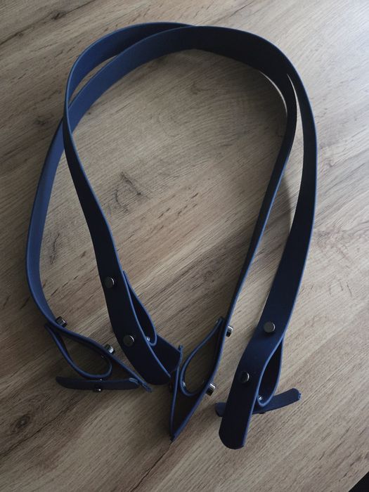 Uchwyty granatowe do torebki obag