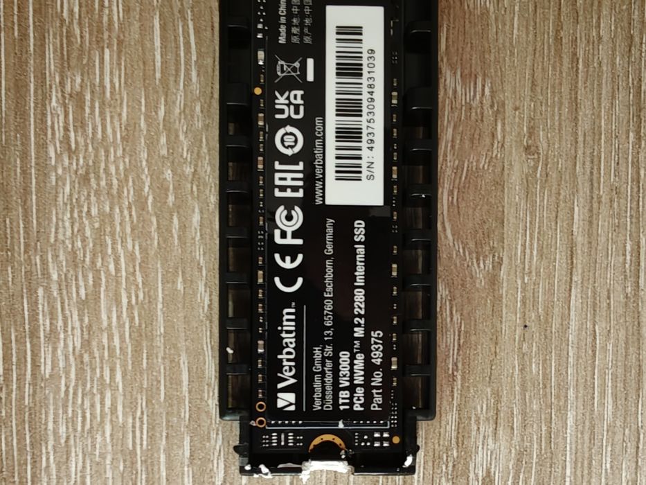 Disco Externo SSD NVMe 1TB (Verbatim Vi3000 M.2 + Caixa Alumínio Inateck USB-C)