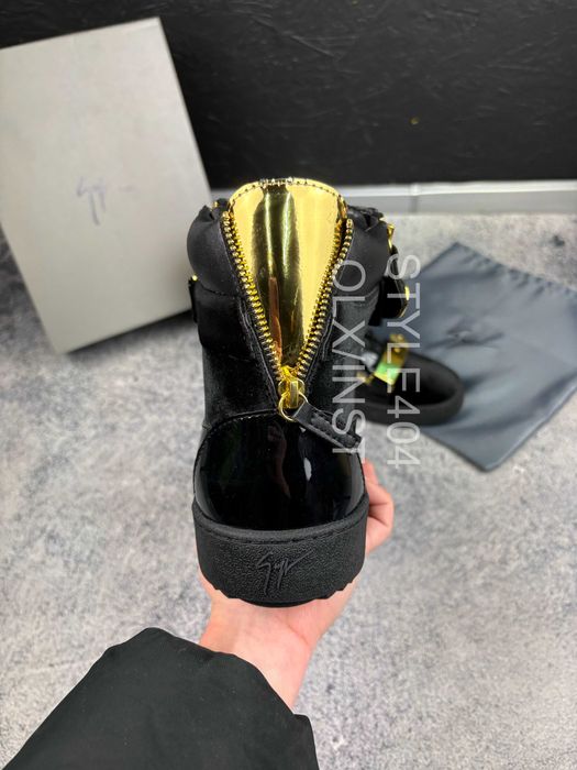 Кеди Giuseppe Zanotti чорні кросівки джузеппе кеды кроссовки: 3