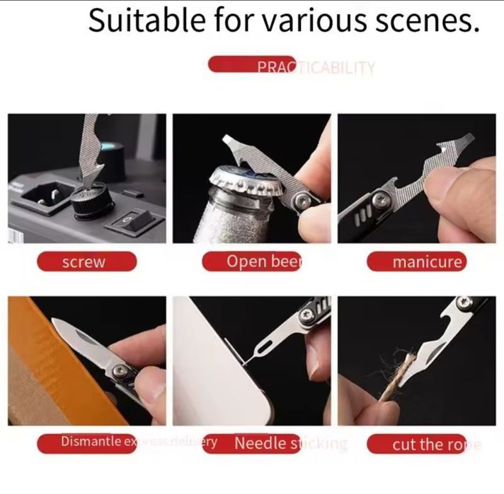 Компактный нож-брелок