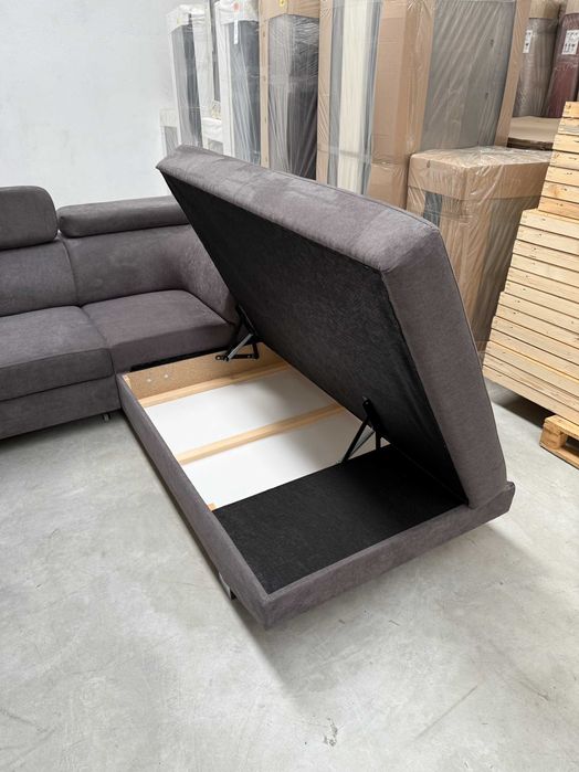 NOWY narożnik z funkcją spania + pojemnik OD RĘKI wyprzedaż -40%