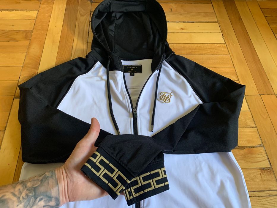Классная мужская спортивная кофта зип худи SikSilk оригинал