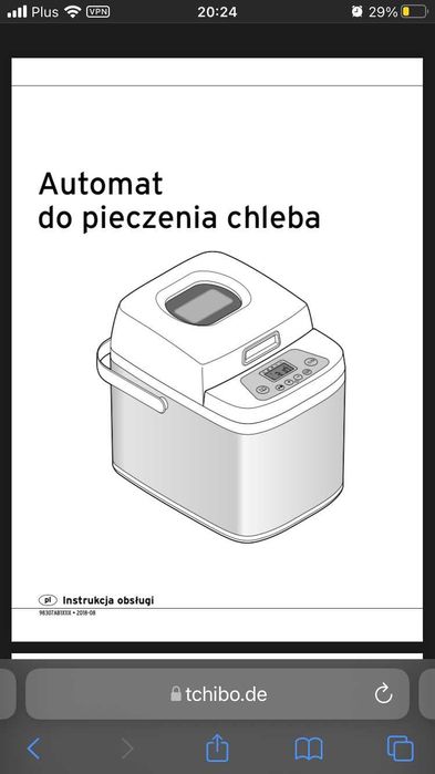 Automat do pieczenie chleba