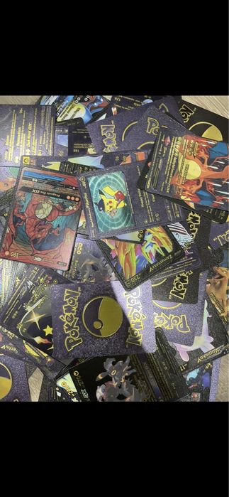 Karty pokémon Czarne 50 szt