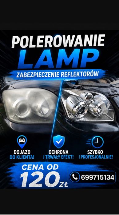 Polerowanie lamp z dojazdem do klienta
