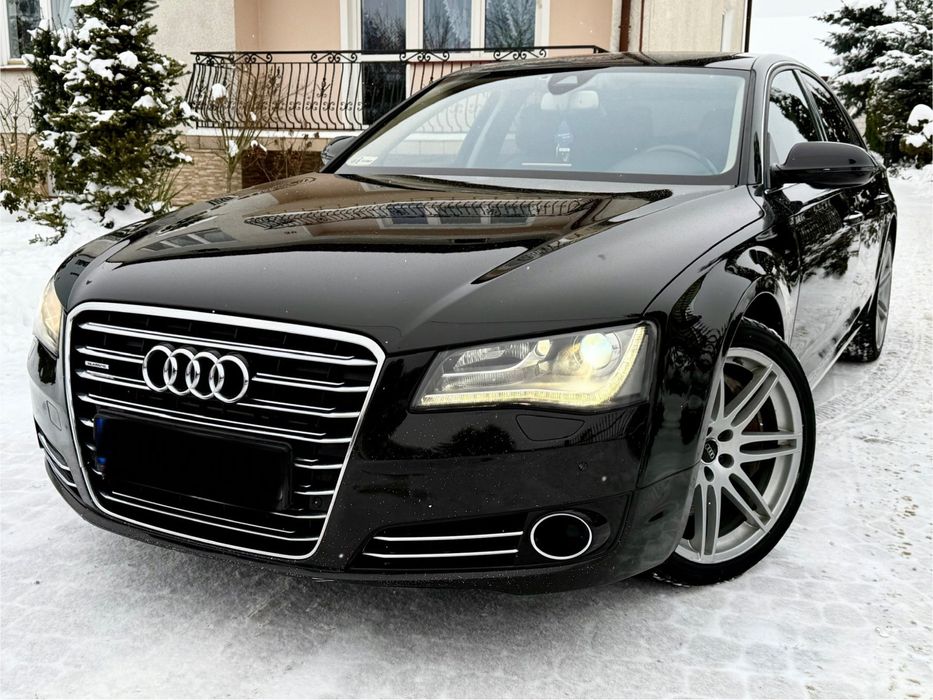 Audi A8 D4 4.2 DIESEL V8 350KM*Podwójne Szyby*Dociagi*Szyberdach*Alu21*RudaSkó