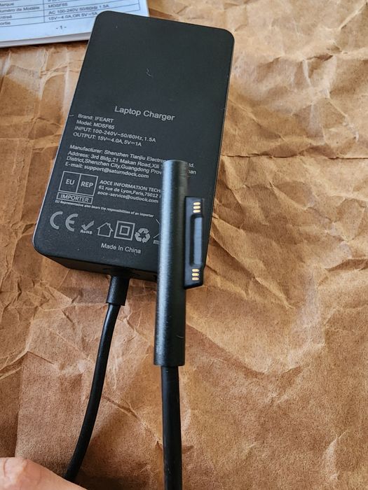 Зарядний блок MDSF65 65Вт, 15В, 4А Microsoft Surface