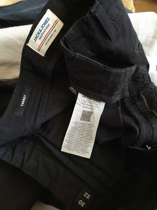 Джинсы (chino Jack&jones Carrot Дания w30 stretch black.