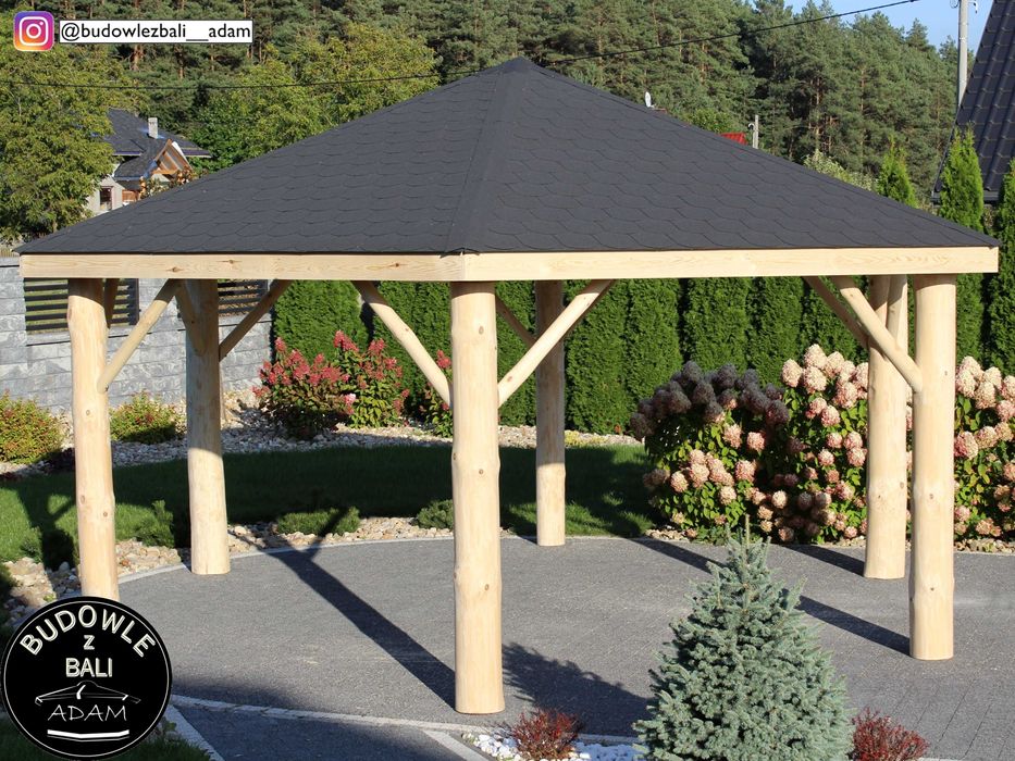 Altana Sześciokątna z Bala, Altanka z Bali, Altana Ogrodowa (montaż)