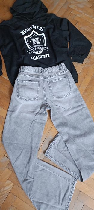 Zestaw bluza oversize i szerokie spodnie 158/164