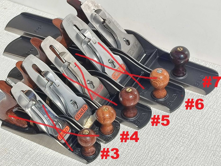 Рубанки винтажные STANLEY №3, №4, №5, №6, №7 made in USA, England