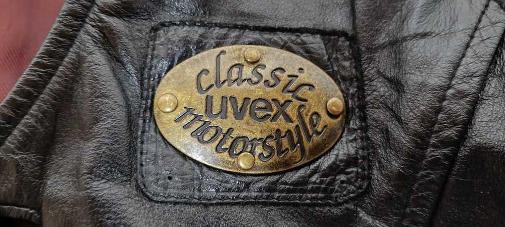 Colete couro motard marca Uvex