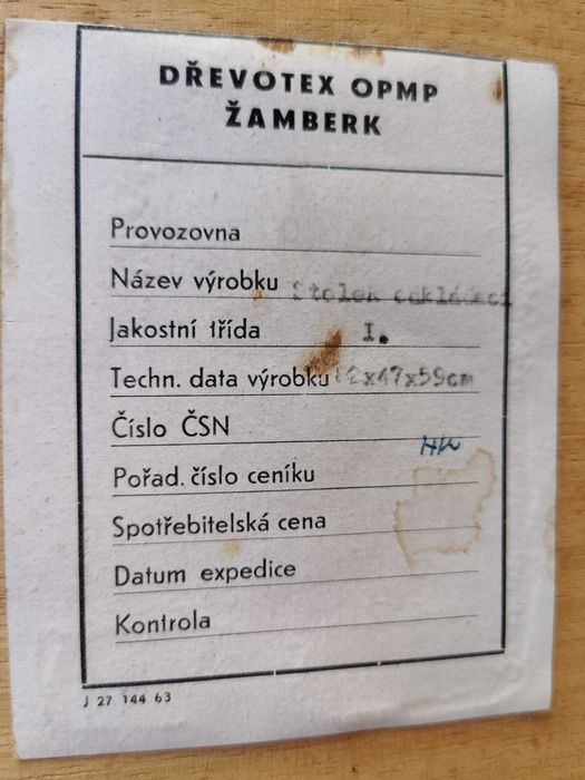 Stolik kawowy, ława Dřevotex OPMP Žamberk- Czechosłowacja '60 Design