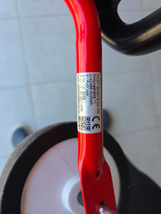 Jeździk PUKY czerwony 4 kołowy W1, super stan