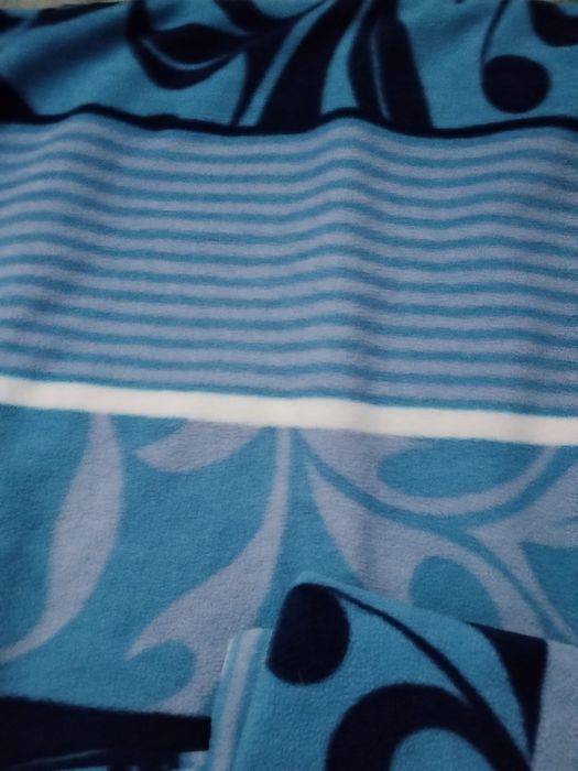 Pościel polarowa niebiesko granatowa