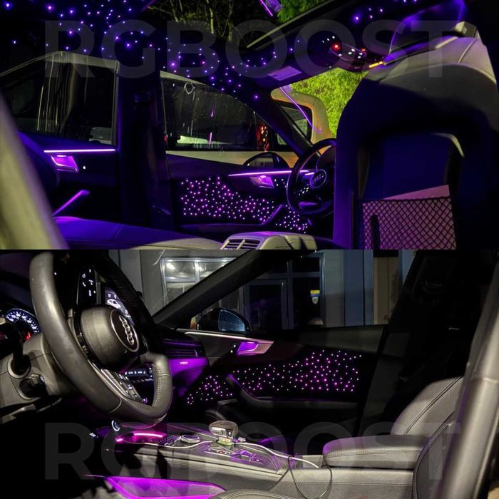 Звездное небо (310 точек) + кометы (96 точек RGB) на все марки авто