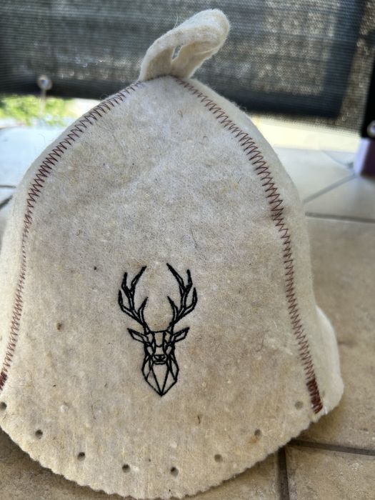 Czapka do sauny welniana