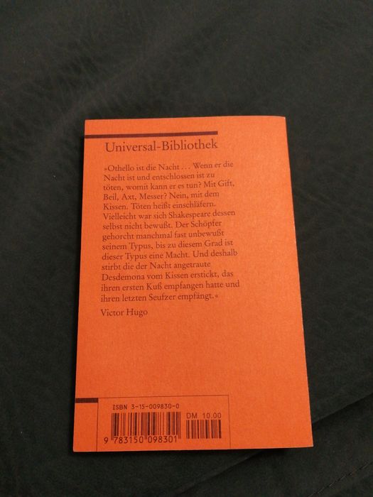 Livro "Othello" de William Shakespeare