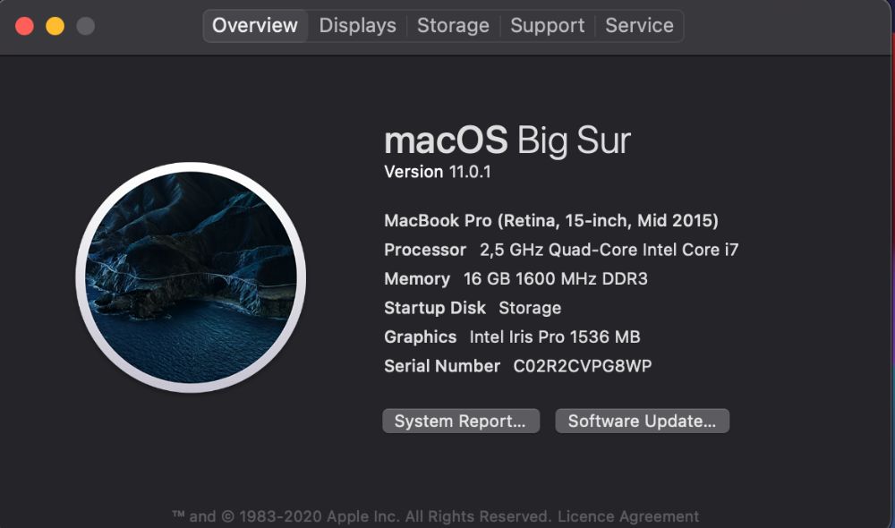 Macbook Pro `15 2015 (MJLT2LL/A)