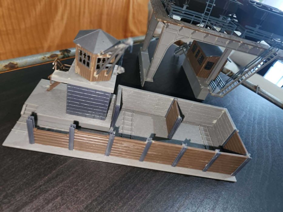 Terminal de carvão á escala de 1/87, para Modelismo