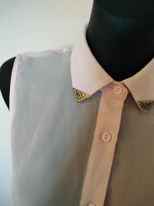 Różowa koszula na ramiączkach S