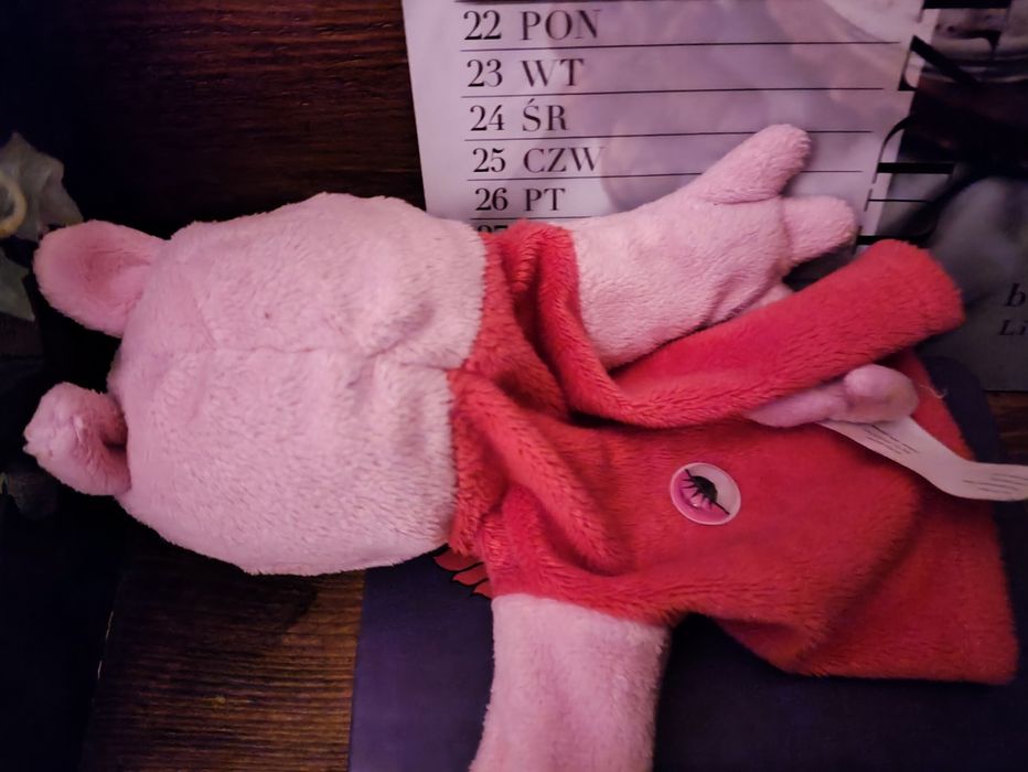 Pacynka śliczna Świnka Peppa w czerwonej sukience