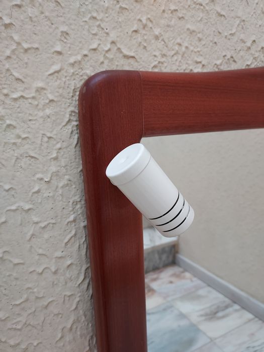 Espelho Moldura Madeira WC