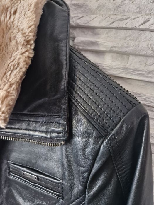 Kurtka skórzana OCHNIK ocieplana Rozm.S