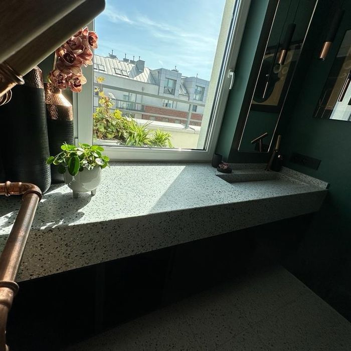 Blaty Kuchenne Łazienkowe Granitowe Kamienne Konglomerat Marmurowe