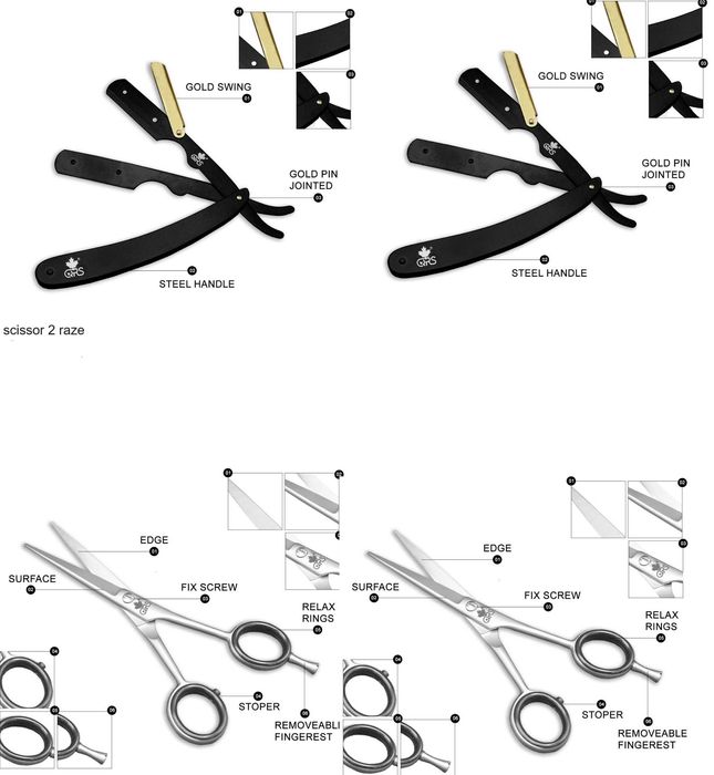 2 SCISSOR 2 RAZER FREE SHIPPING CTT IN POURTUGAL 30 EURO Payment MBY