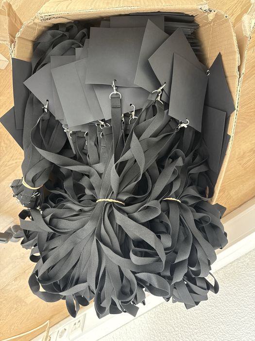 Fitas pretas ideais para eventos (500 unidades)