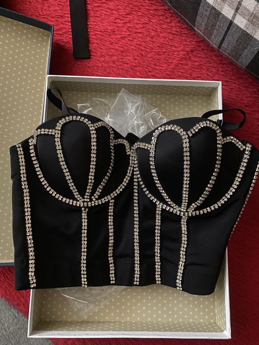 Молодіжний топ з стразами