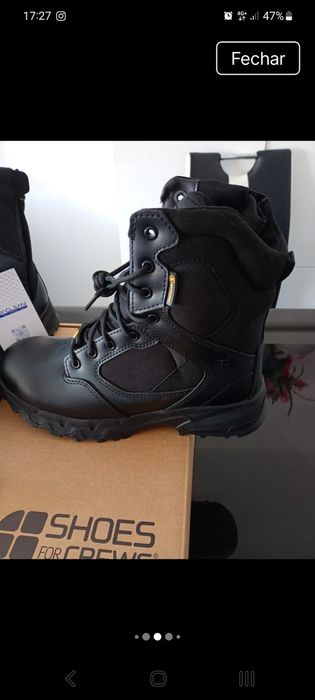 Botas SHOES FOR CREWS para Vigilantes, PSP, GNR, tamanho 41 novos.