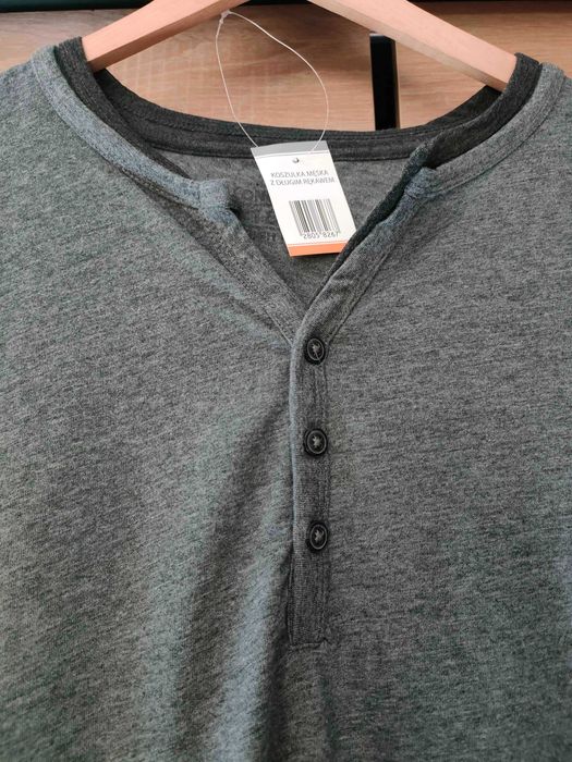 [NOWA] Koszulka męska z długim rękawem - certyfikat OEKO-TEX STANDARD