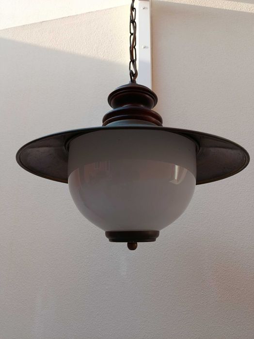 Candeeiro de Teto Suspenso Vintage - Abajur Metálico